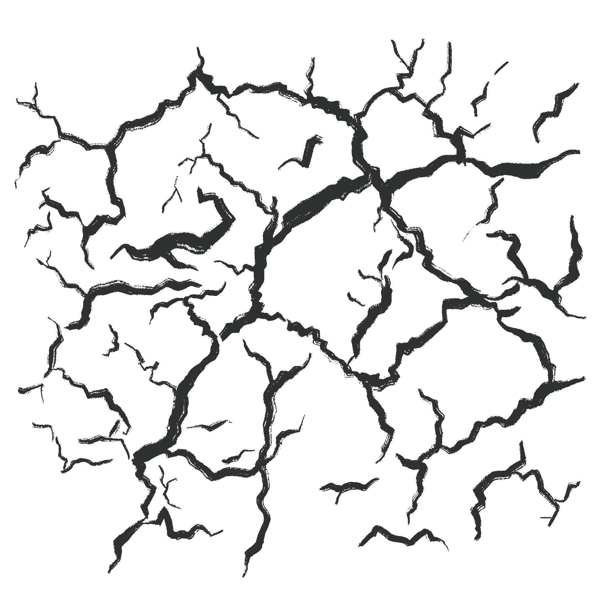 Animasjon av sprekker som kommer og går